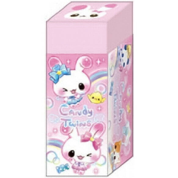 【1000円以上お買い上げで送料無料♪】消しゴム いつでもキュート キャンディツインズ うさぎ ピンク 入園 卒園 入学 ギフト かわいい クーリア - メール...