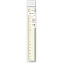 【1000円以上お買い上げで送料無料♪】西敬 マカロンルーラー バニラ MR-17VA 定規 17cm B5 かわいい - メール便発送