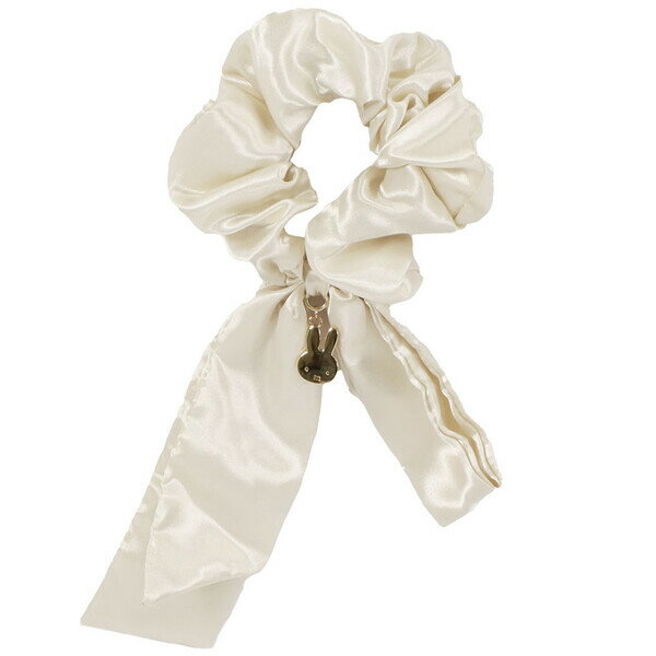 【送料無料】miffy ミッフィー フェイスシリーズ シュシュ アイボリー チャーム付 ヘアアクセ ブルーナ..