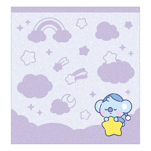 [1000 엔 이상 구입으로 무료 배송] 핸드타월 자카드 타입 BT21 드림 오브 베이비 KOYA 아플리케 첨부 아이 통원 LINE FRIENDS - 메일편 발송