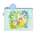 【送料無料】ポケットモンスター フラットペンポーチ 25×19cm ワンシーンアートシリーズ ピカチュウ ニャオハ 大人かわいい ショウワノート - メール便発送