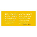 【1000円以上お買い上げで送料無料♪】内田洋行 テンプレート No.6 数字定規 1-843-1006 - メール便発送
