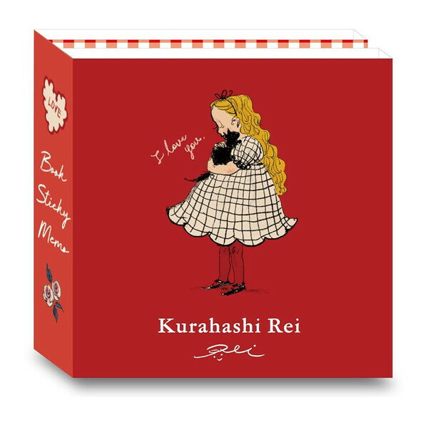 【1000円以上お買い上げで送料無料♪】パタパタ付箋 くらはしれい だいすき 4柄×各20枚 5cm角 ふせん メモ 猫 ねこ ネコ 女の子 上品 かわいい 学...