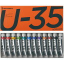 【送料無料】ターナー色彩 U-35 アクリリックス 11ml 12色セット アクリル絵具 水性顔料 高発色 耐光 描画 次世代 アート イラスト - メール便発...
