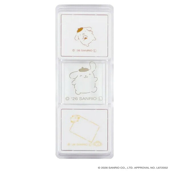 商品名ポムポムプリン ハンココスライド 油性 浸透印 スタンプ 使い切り サンリオ マンスリー 手帳 デコ かわいい クツワ説明マンスリー手帳にピッタリ♪重ねておせる浸透式スタンプ「ハンココスライド」です。かわいい「ポムポムプリン」デザインが登場!ケースの「窓」で位置合わせして、2色2柄のハンコを重ねて押せます。スライドしてぴったり押せる窓付ケース水性ペンが滲みにくい油性顔料インクを使用ケースはスタッキング可能【サイズ】本体=約H80×W30×D15mm、パッケージ=約H130×W80×D16mm【重　量】本体=約19.1g、パッケージ込=約30.5g【材　質】本体=ABS、印面=ウレタン、インク容器=PE【インク】油性顔料【仕　様】使い切りタイプ (補充インク付)品番SA013Bこの商品について 必ずご確認ください配送についてメール便での配送になります。→ご利用の際は必ずお読みください 送料について ご注文合計額が￥1000 (税込)以上で、全国一律『送料無料』です。 →詳細はこちら返品→返品・交換・キャンセルについて※メール便は、日時指定、代金引換、ギフトラッピング・熨斗サービスに対応しておりません。