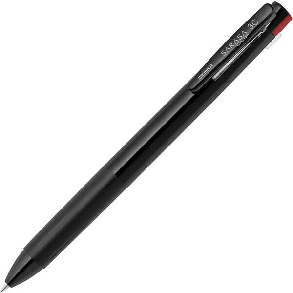 【1000円以上お買い上げで送料無料♪】ゼブラ 3色ボールペン サラサクリップ3C 0.5mm 黒 J3J5-BK - メール便発送
