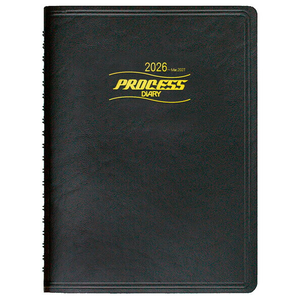 【送料無料】コレクト 2026年 手帳・ダイアリー プロセスダイアリー A5 黒 1ヶ月横罫 - メール便発送