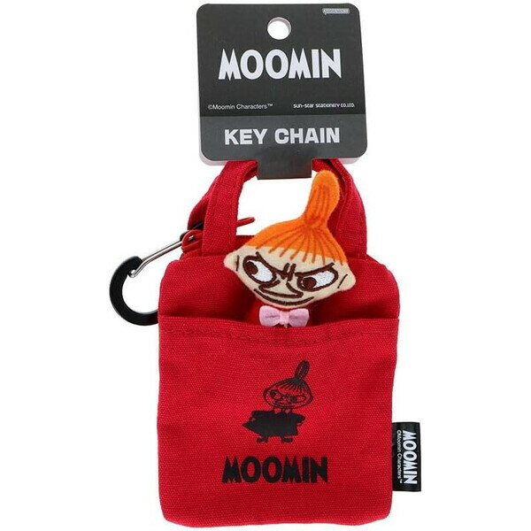 Other - 【送料無料】ムーミン カラビナ付きキーホルダー リトルミイ ミニバッグ型 マスコット付 Daily life かわいい サンスター文具 - メール便発送