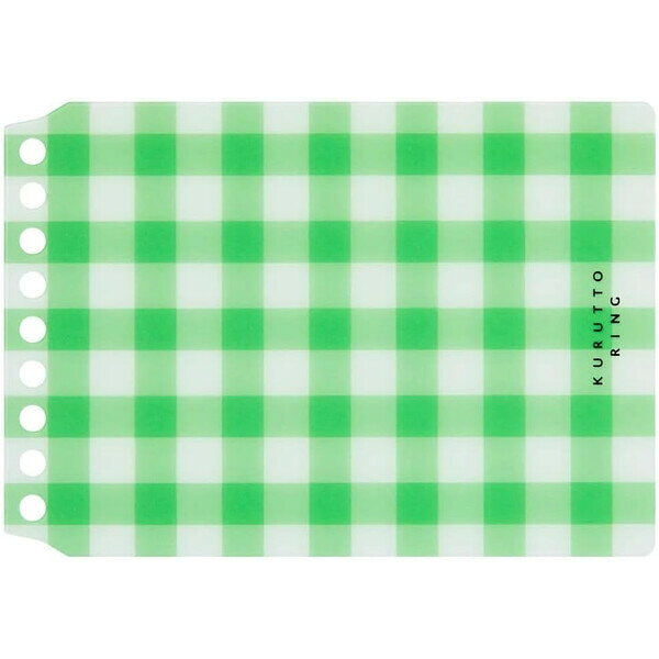 【1000円以上お買い上げで送料無料♪】くるっとリング ギンガムチェック表紙 単品 ...