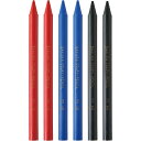 【1000円以上お買い上げで送料無料♪】サクラクレパス 色鉛筆 クーピー ペンシル 6本 セット 赤 青 黒 各2本 Cセット - メール便発送
