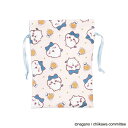 【1000円以上お買い上げで送料無料♪】ちいかわ ハチワレ 巾着 18×13cm 引き手リボン ポリエステル シワになりにくい コップ袋 小物収納 整理 マリモ...