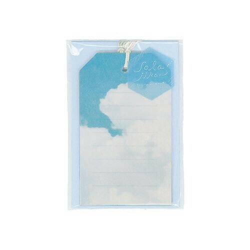 【1000円以上お買い上げで送料無料♪】空時間 一瞬 タグカードセット うたかた・あお 4柄 封筒2枚付 トレーシングペーパー メッセージ ギフト リュリュ -...