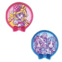 【1000円以上お買い上げで送料無料♪】キミとアイドル プリキュア ワッペン 2枚組 2.9×3.1cm シール・アイロン両用 目印 入園準備 人気 かわいい パイオニア - メール便発送