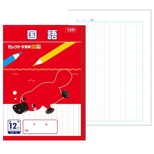 【1000円以上お買い上げで送料無料♪】文運堂 セレクト学習帳 B5 学習ノート 国語 12行 小学3年生 小学4年生 小学5年生 - メール便発送