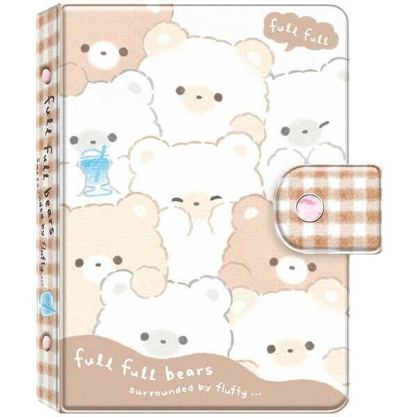 商品名マイシールバインダー フルフルベアーズ シート10枚入 くま コレクション かわいい クーリア説明ふんわり人気の「フルフルベアーズ」デザイン♪かわいいイラスト入「シールバインダー」です。持ち運びしやすい、A5くらいのサイズ。やわらかいバインダーは、スナップボタンで留められます。シールを貼るシートが10枚セットされています。【サイズ】約W155×H208×D25mm【材　質】PVC【仕　様】シールシート10枚入品番91104この商品について 必ずご確認ください配送についてメール便での配送になります。→ご利用の際は必ずお読みください 送料について ご注文合計額が￥1000 (税込)以上で、全国一律『送料無料』です。 →詳細はこちら返品→返品・交換・キャンセルについて※メール便は、日時指定、代金引換、ギフトラッピング・熨斗サービスに対応しておりません。