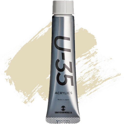 【1000円以上お買い上げで送料無料♪】ターナー色彩 U-35 アクリリックス 20ml アンブリーチドチタニウ..