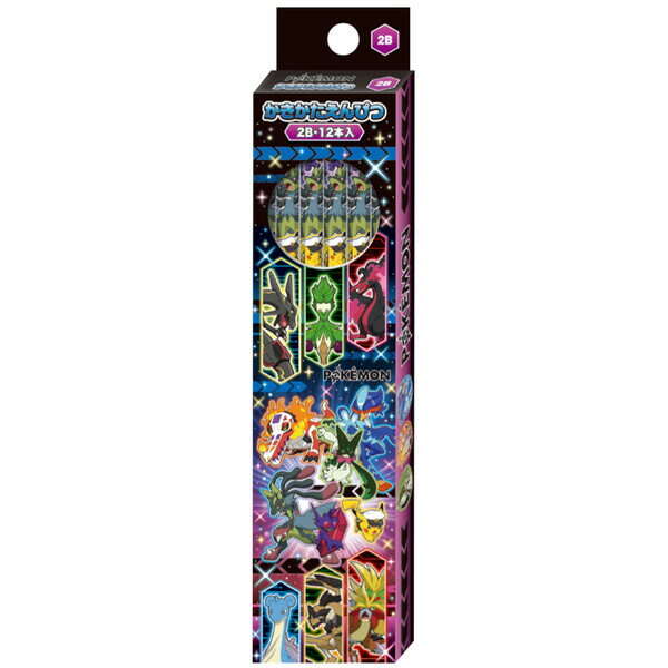 【送料無料】ポケットモンスター かきかたえんぴつ 2B 1ダース 12本入 鉛筆 六角軸 2026年モデル 入学 進級 お祝い プレゼント - メール便発送