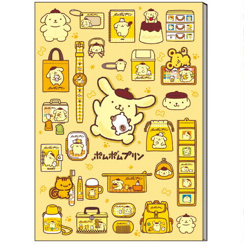 【1000円以上お買い上げで送料無料♪】ポムポムプリン 30周年 A6 メモ 2柄×各40枚 入学 進級 新学期 プレゼント 人気 かわいい サンリオ ショウワノート - メール便発送