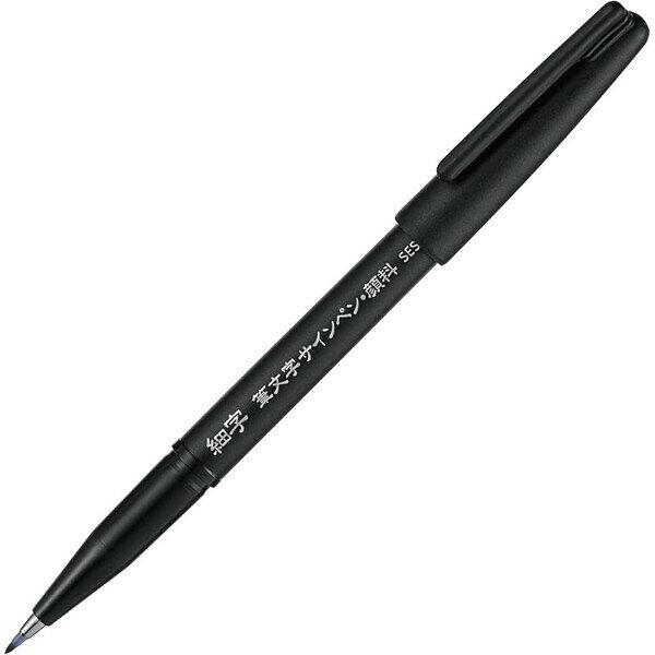 【1000円以上お買い上げで送料無料♪】ぺんてる 筆文字サインペン 顔料タイプ 細字 - メール便発送