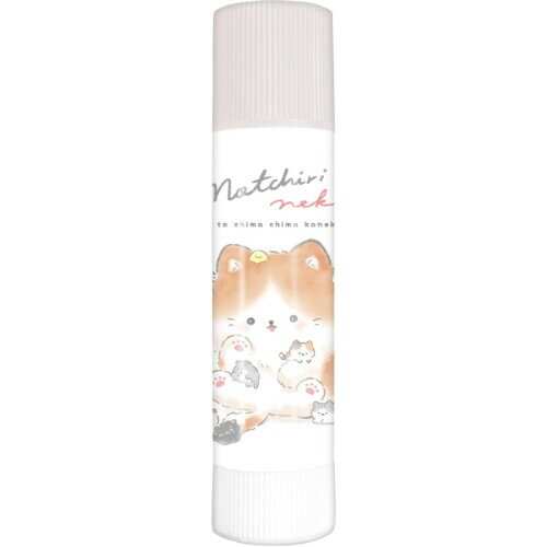 【1000円以上お買い上げで送料無料♪】スティックのり PiT 消えいろピット S もっちりねこ ブルー 強力 ..