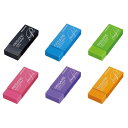 【1000円以上お買い上げで送料無料♪】【6色セット】コクヨ 消しゴム リサーレ プレミアムタイプ ケシ-90 ピンク バイオレット グリーン オレンジ ブルー ブラック - メール便発送