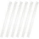 【送料無料】ルーズリング ホワイト 14mm 6本入 A4/30穴対応 ノート 手帳 メモ帳 単語帳 卓上カレンダー 日本製 カール事務器 - メール便発送