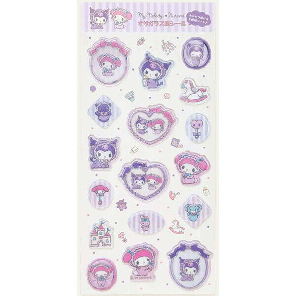 【送料無料】サンリオキャラクターズ すりガラス風シール MXアフタヌーンティー クロミ/マイメロ 立 ...