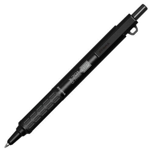 樂天商城 - 【送料無料】油性ボールペン X-701 逆輸入モデル 加圧式 0.7mm 黒インク 金属軸 頑丈 上向き筆記 調理場 アウトドア ゼブラ - メール便発送