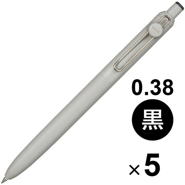 Rakuten - 【送料無料】【5本セット】 水性ボールペン uniball ZENTO ユニボール ゼント ベーシックモデル 0.38mm 黒インク にじみにくい 三菱鉛筆 - メール便発送