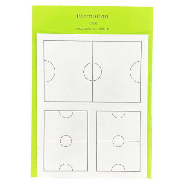 【1000円以上お買い上げで送料無料♪】スタイルステッカー FORMATION フォーメーション 配置図 シール 強粘着再剥離タイプ サッカー バスケット 戦術...