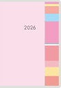 【送料無料】高橋書店 2026年 手帳・ダイアリー (418) ミアクレールコケット3 A6 ピンク 見開き1か月 - メール便発送