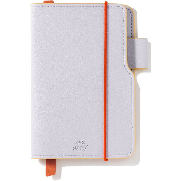 【送料無料】SUNNY LIGHT NOTEBOOK サニー ライトノート A6 2.5mm方眼 アッシュラベンダー カバー付 アイデアメモ いろは出版 - メール便発送