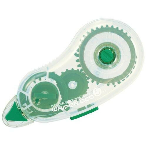 【1000円以上お買い上げで送料無料♪】プラス 修正テープ ホワイパーエコ WH-305T グリーン 5mm×7m - メール便発送