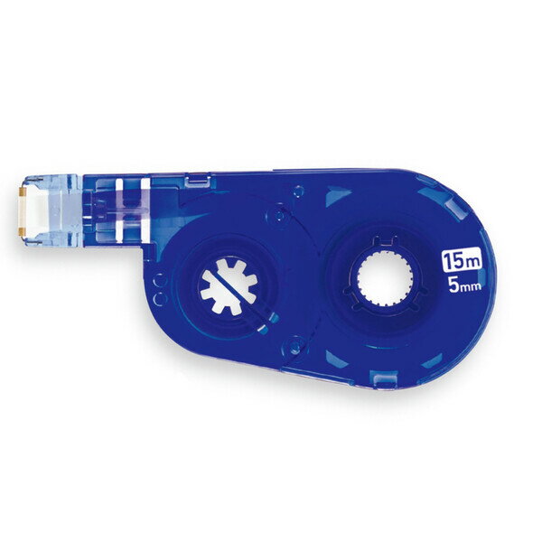 【1000円以上お買い上げで送料無料♪】プラス 修正テープ ホワイパースイッチ 交換テープ 5mm×15m ブルー WH-1515R - メール便発送
