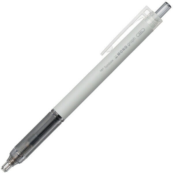 Rakuten - 【1000円以上お買い上げで送料無料♪】水性ゲルボールペン MONO graph Lite モノグラフライト 0.5mm 極細 グレー 黒インク 速乾 高精度 トンボ鉛筆 - メール便発送