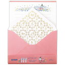 【1000円以上お買い上げで送料無料♪】ムーミン レターセット Happy in Nature レッド リトルミイ お花畑 便箋 封筒 金箔 L判写真 手紙 北欧 かわいい ホールマーク - メール便発送