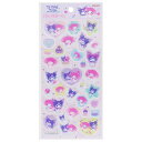 【1000円以上お買い上げで送料無料♪】マイメロディ&クロミ ぷっくりシール ツヤツヤ 立体 アニバーサリー 周年記念 デザイン かわいい サンスター文具 - メール便発送