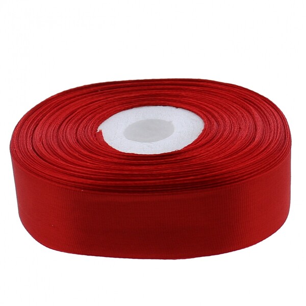 【1000円以上お買い上げで送料無料♪】コハクリボン 24mm 赤 - メール便発送