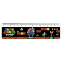【1000円以上お買い上げで送料無料♪】スーパーマリオ 直定規 15cm 直線 小学校 入学 お祝い プレゼント 三菱鉛筆 - メール便発送