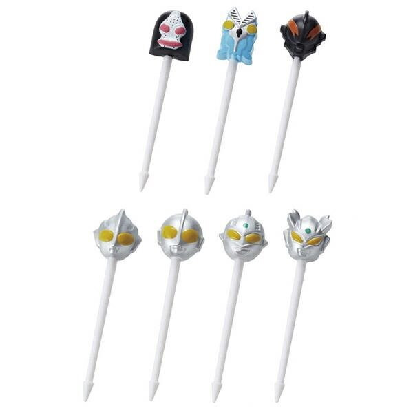 Rakuten - 【1000円以上お買い上げで送料無料♪】ウルトラマン ニコニコピック 7本入 お弁当 フード おかず 遠足 運動会 ピクニック キャラ弁 かっこいい トルネ - メール便発送
