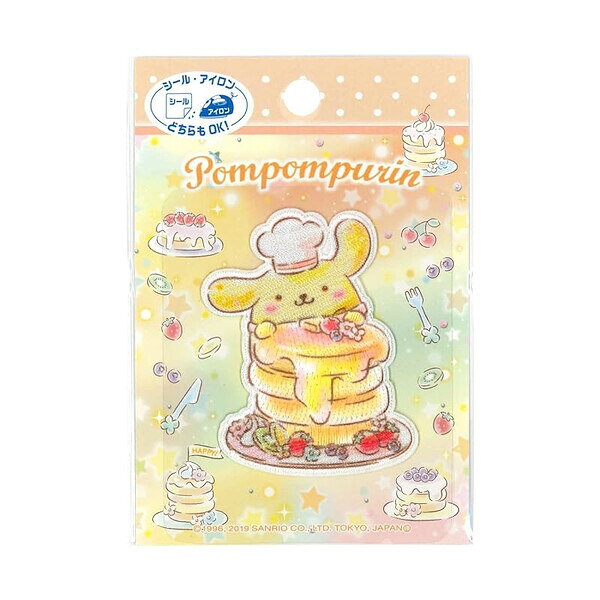 Rakuten - 【1000円以上お買い上げで送料無料♪】パイオニア ワッペン サンリオキャラクターズ ポムポムプリン アイロン・シール両用 - メール便発送