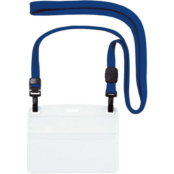 【1000円以上お買い上げで送料無料♪】オープン工業 吊り下げ名札 ヨコ名刺サイズ Wフック式 1枚 青 NL-..