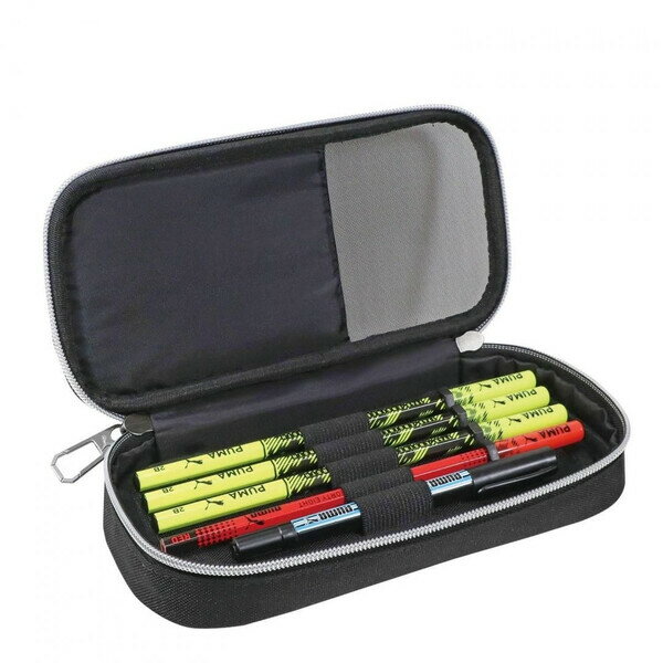 【送料無料】クツワ ペンシルチェックペンケース プーマ ネイビー ペンケース 男の子 かっこいい 小学生 中学生 - メール便発送