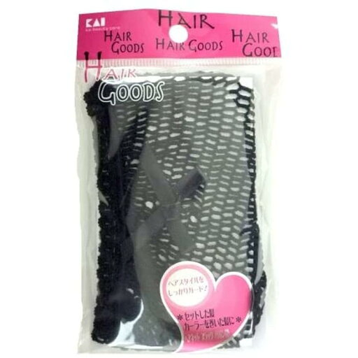 Kai 貝印 ヘアグッズ ヘアネットブラック(リボン付) HA3045 Kai 貝印 ヘアグッズ ヘアネットブラック(リボン付) HA3045