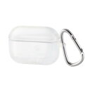 エレコム AirPods Pro(2019年発売モデル)対応 ソフトケース カラビナ付 クリア AVA-AP2UC2CR(2)