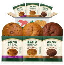 【糖質オフの豆粉パン】ZENB ゼンブ ブレッド グルテンフリー 3種6個 (くるみ&レーズン・カカオ・3種の雑穀 各2個) [ 糖質オフ 糖質制限 糖質コントロール 腸活 時の 食物繊維 補給に ダイエ