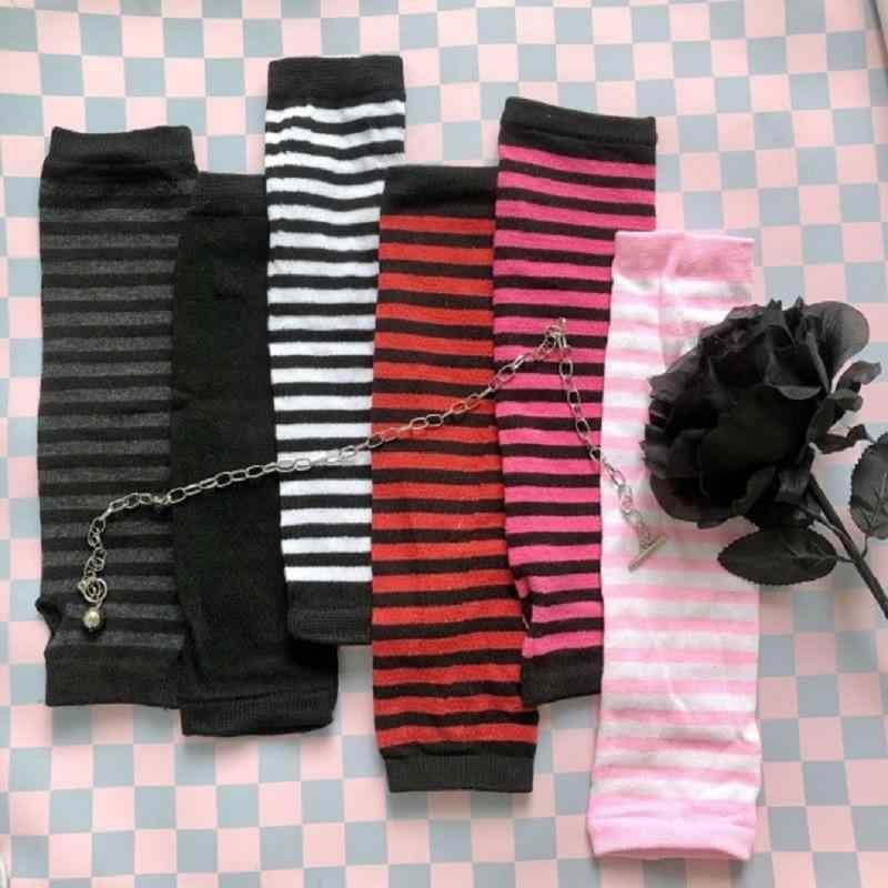 手袋・アームウォーマー 男女兼用 指なし ニット コットン 綿 防寒 ブラック 黒 グレー ピンク系 スポーツ アウトドア 秋冬(x3)