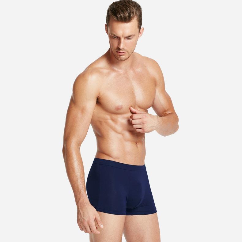 メンズ ボクサーパンツ 4枚セット 男性用 下着 インナーウェア 綿 コットン 通気性 プリント柄 40番手 ..