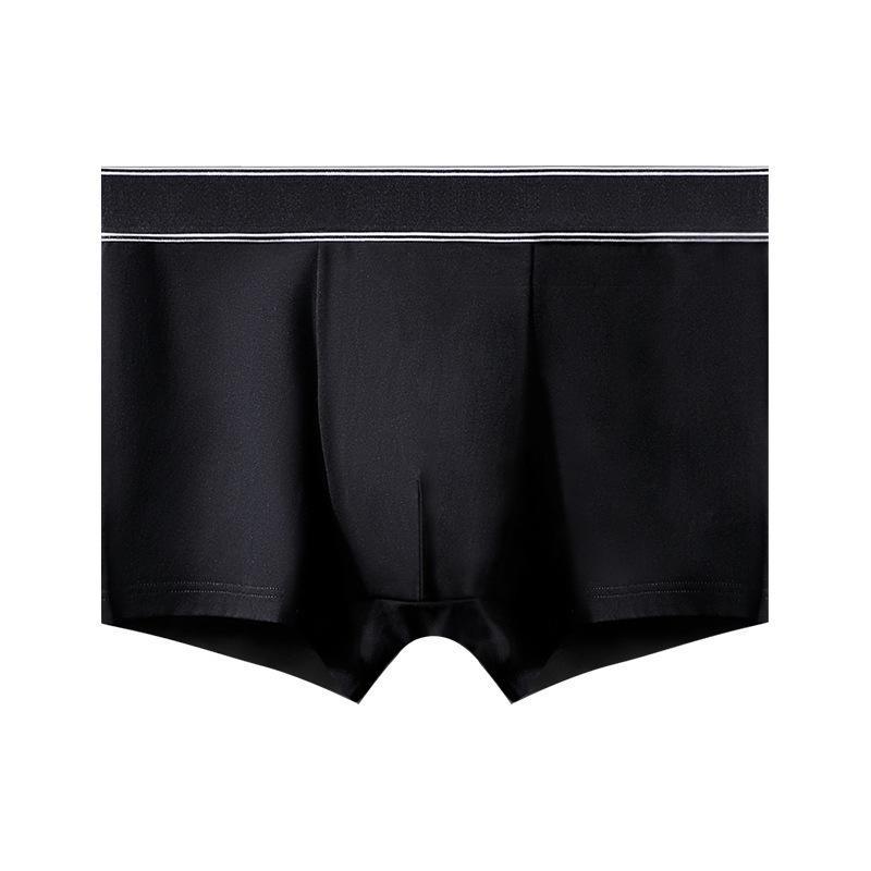 パンツ 男性用 下着 防臭 通気性 無地 コットン 中ウエスト シームレス ボクサーパンツ ショートパンツ 銀灰 炭灰 カーキ コーラルレッド ブラック 墨緑