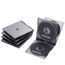 エレコム DVD BD CDケース プラケース 標準タイプ 4枚収納 5枚パック ブラック CCD-JSCNQ5CBK(2)